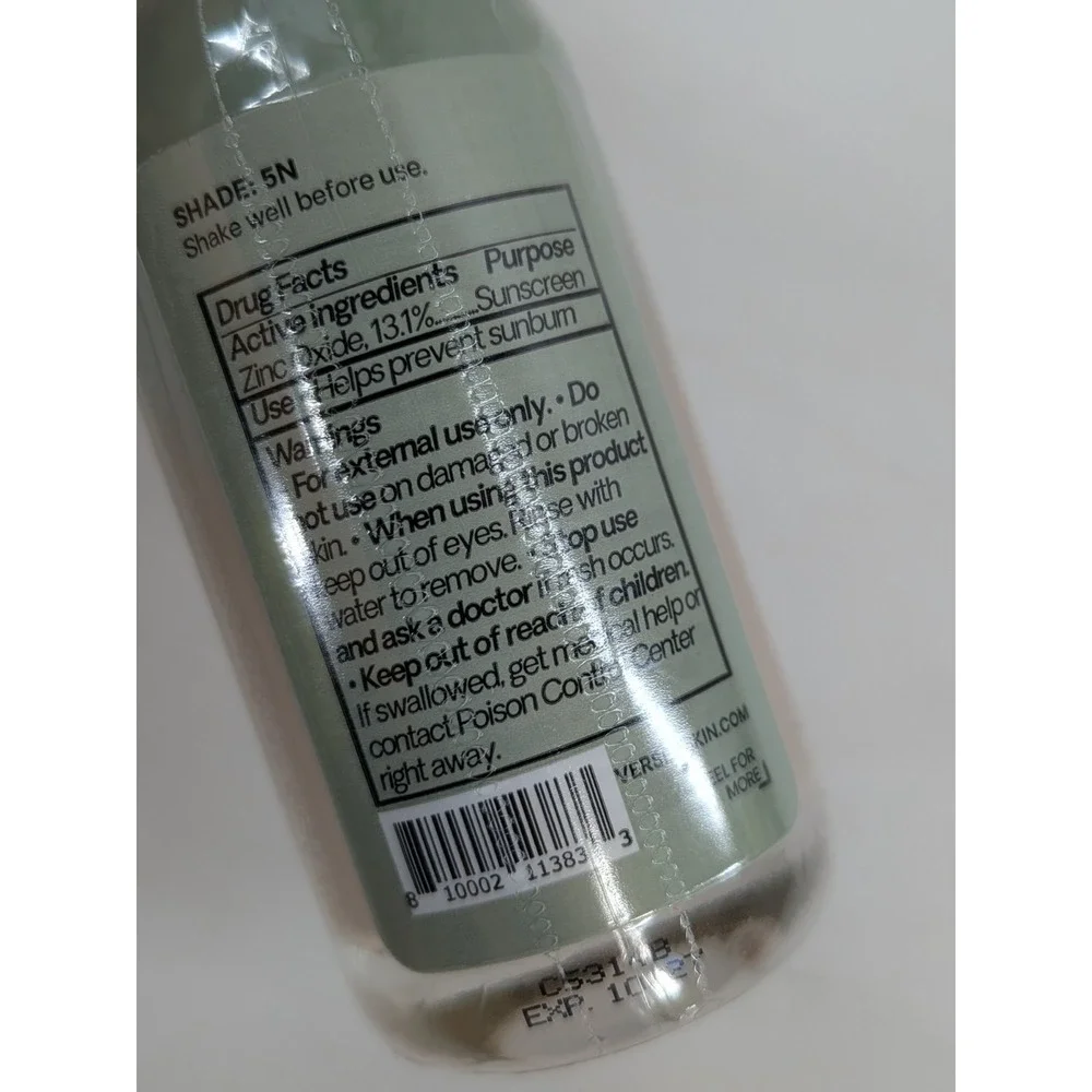 NEW LOT2🌿Versed Multi-Serum Skin Tint SPF 40 Foundation 1oz 5N Dual Ended Brush